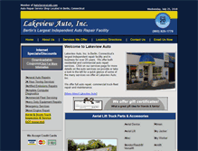 Tablet Screenshot of lakeviewautoct.com